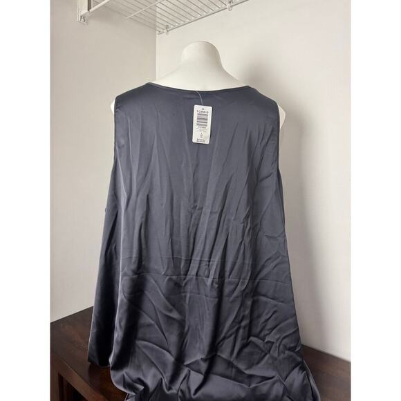 Torrid Gray Satin Cowl Neck Tank Size 4X, NWT - Picture 10 of 13